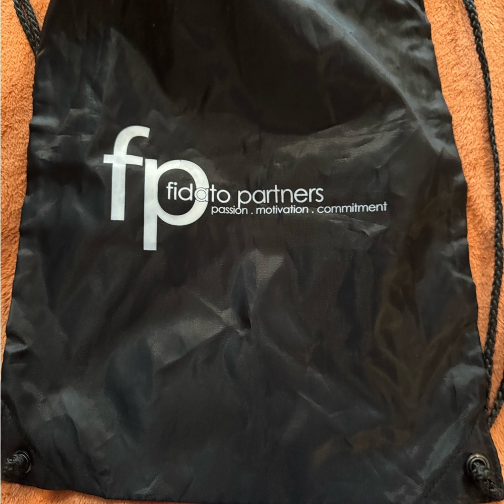 Black Drawstring Bag - Picture 2 of 2